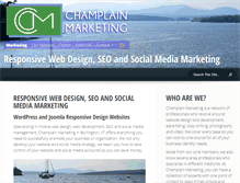 Tablet Screenshot of champlainmarketing.com